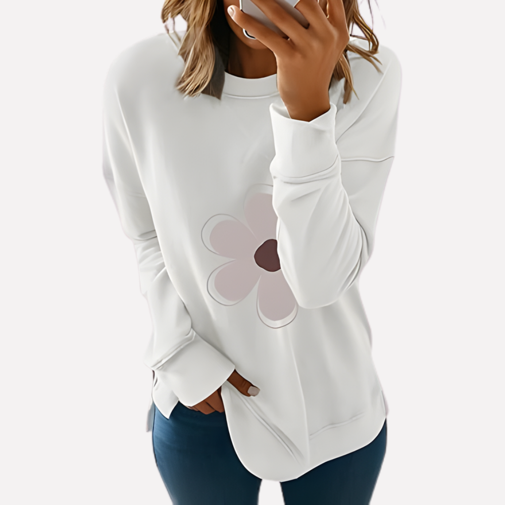 Women's Crew Neck Sweatshirt Cotton