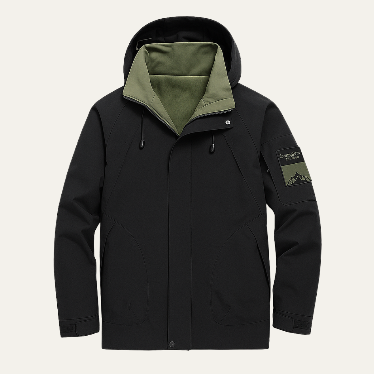 Waterproof Rain Jacket Windproof Hooded Outdoor Coat - VibreMode