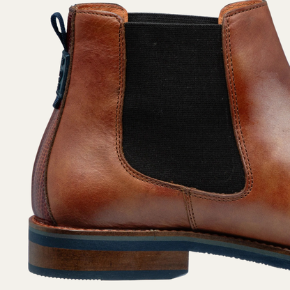 Men's Leather Chelsea Boots Cognac