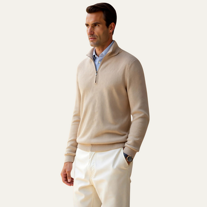 Men's Lightweight Knit Half Zip Sweater