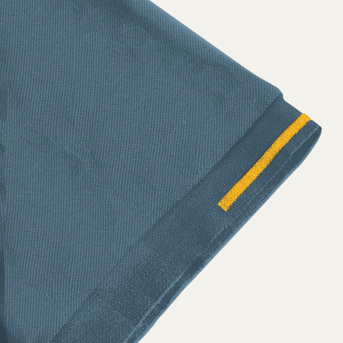 Mens Polo Shirt Contrast Trim Blue