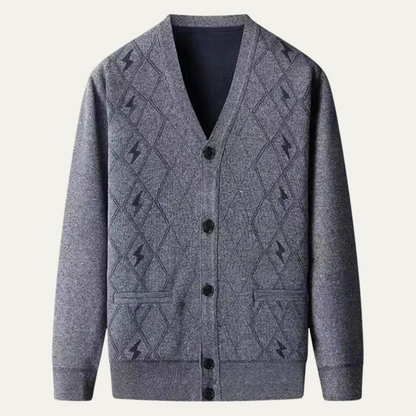Men's V Neck Cardigan Sweater With Pockets