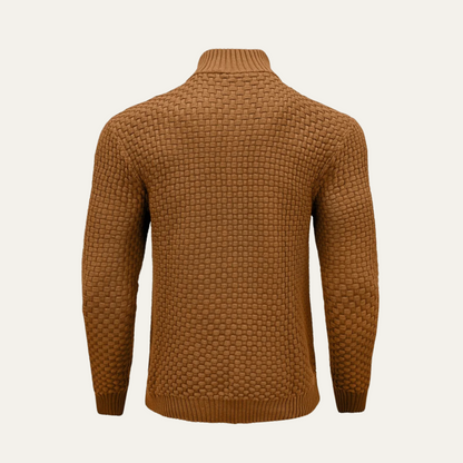 Men's Half Zip Knit Winter Sweater