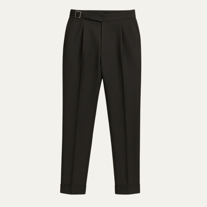 Men's High Waisted Pleated Trousers