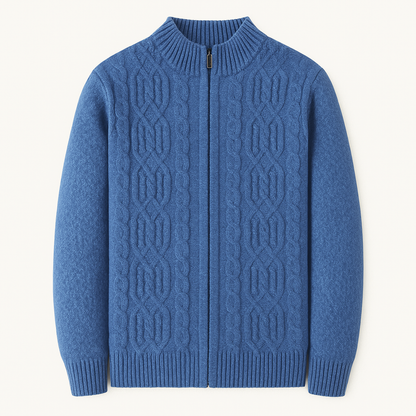 Wentworth Men's Wool Fleece Cardigan - VibreMode