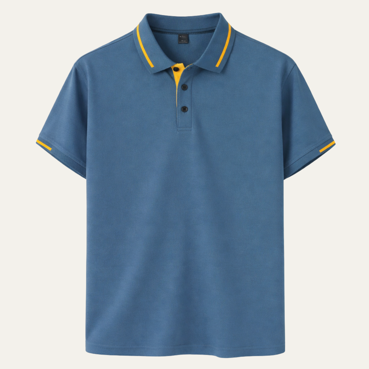 Mens Polo Shirt Contrast Trim Blue - VibreMode