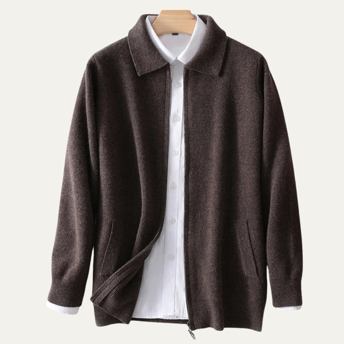 Men's Soft Wool Knit Cardigan Sweater