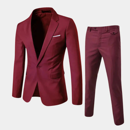 Men's 2 Piece Suit Blazer Trousers