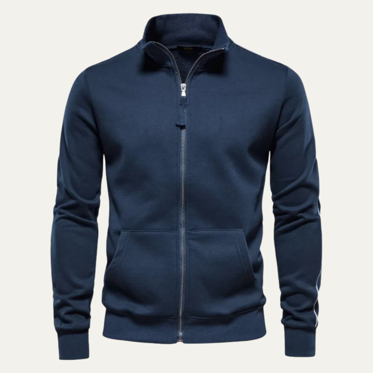 Men's Slim Fit Cotton Sweater Zip Up Casual