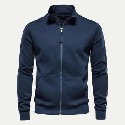 Men's Slim Fit Cotton Sweater Zip Up Casual