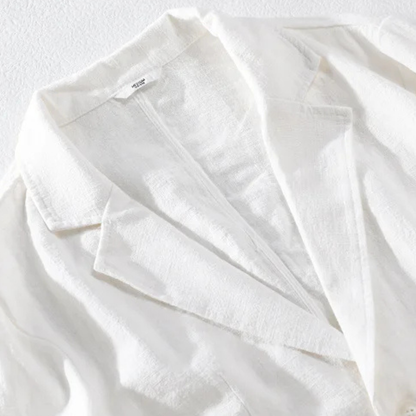 Men's Linen Blazer Lightweight Solid Color