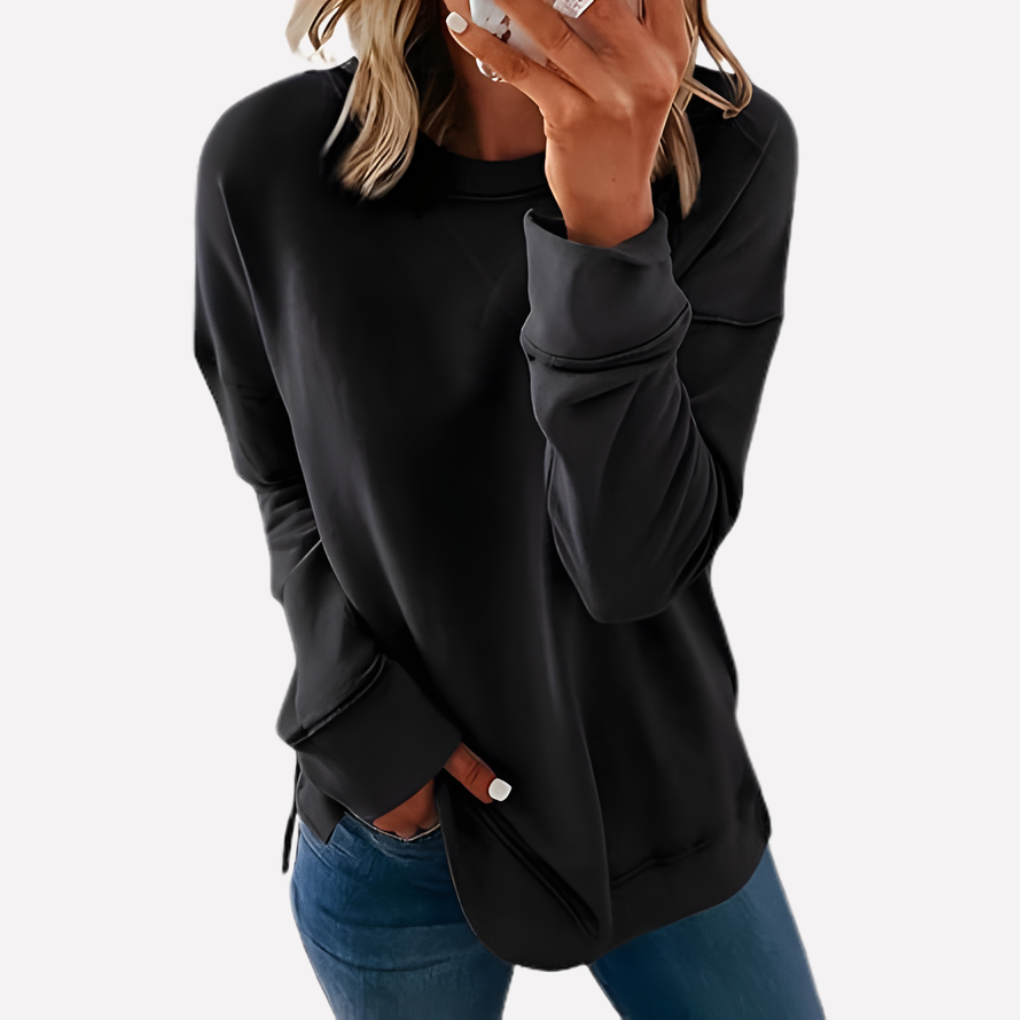 Women's Crew Neck Sweatshirt Cotton