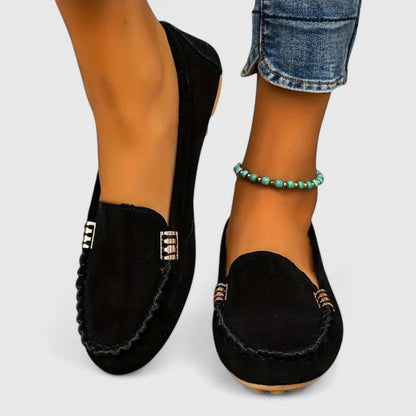 Luxurious Suede Slip On Flat Women's Loafers Shoes
