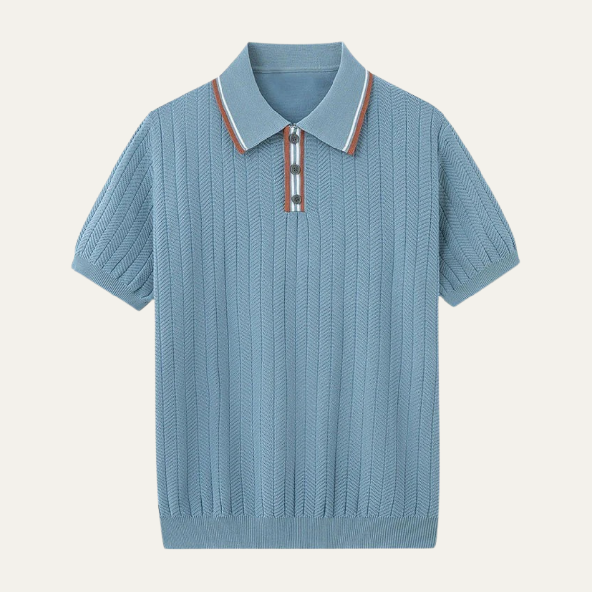 Men's Cotton Silk Polo Shirt - VibreMode