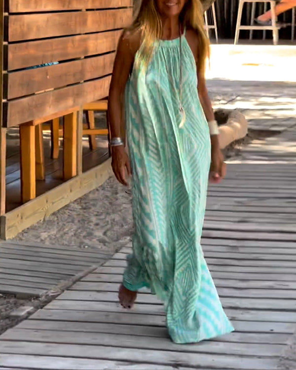 Vintage Floral Off Shoulder Maxi Dress