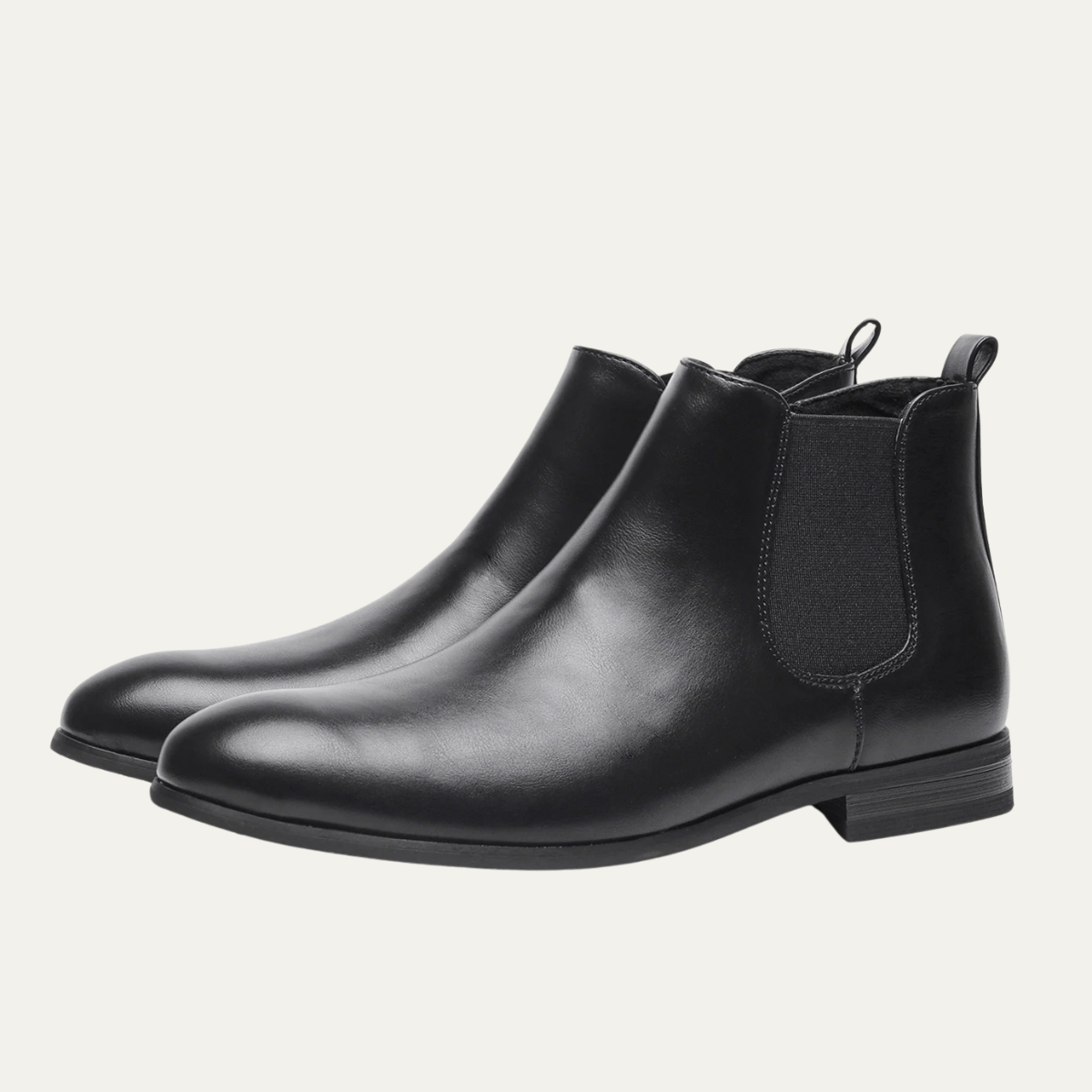 Men's Leather Chelsea Boots Slip On Brown