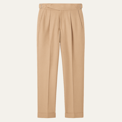 Men's Slim Fit High Waist Dress Pants Straight Leg - VibreMode