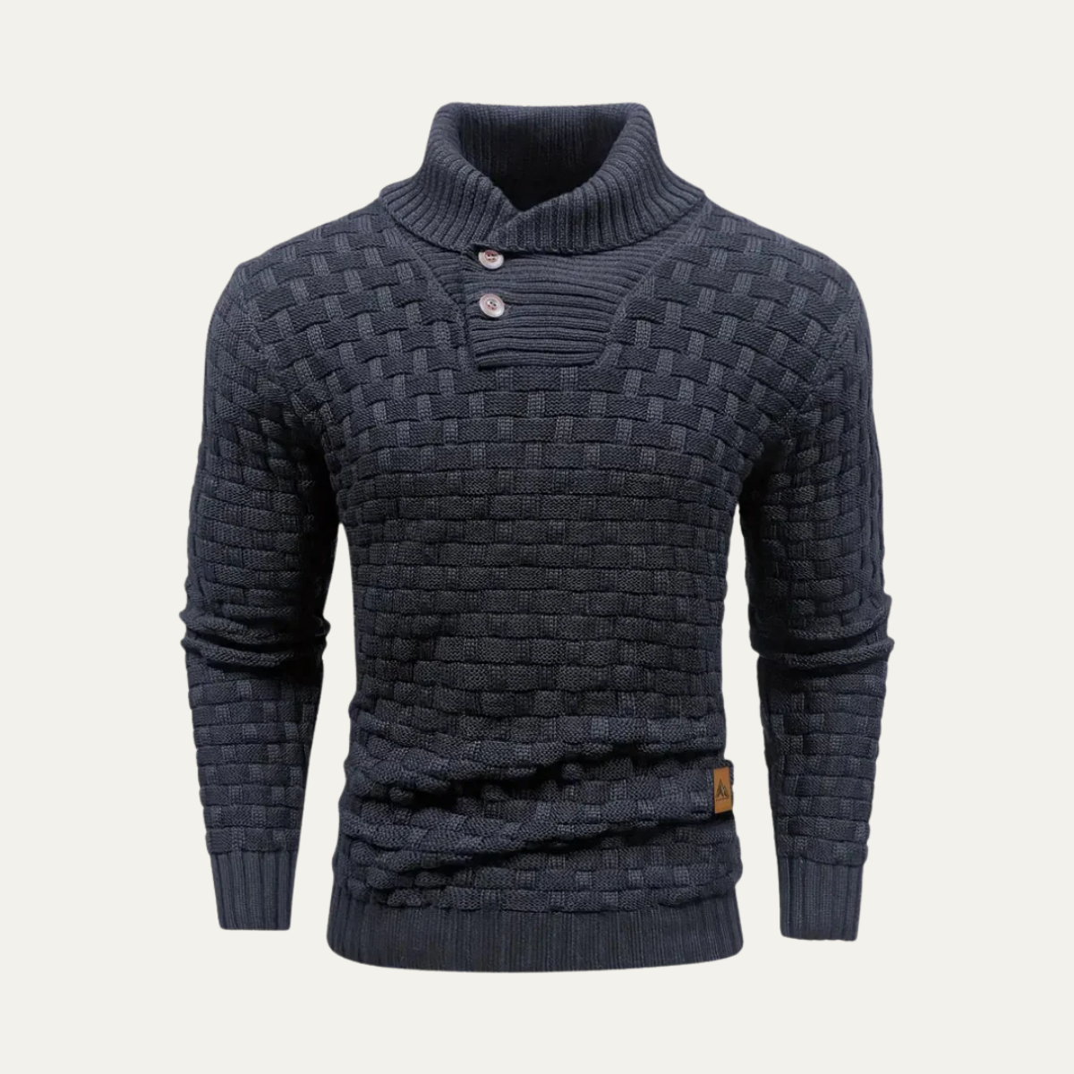 Men's Chunky Knit Button Sweater
