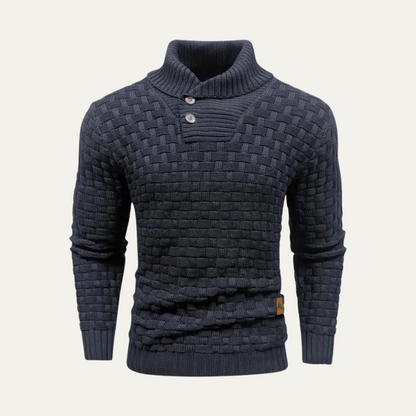 Men's Chunky Knit Button Sweater