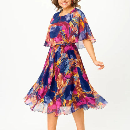 Elegant Women's Flowy Maxi Wrap Dress
