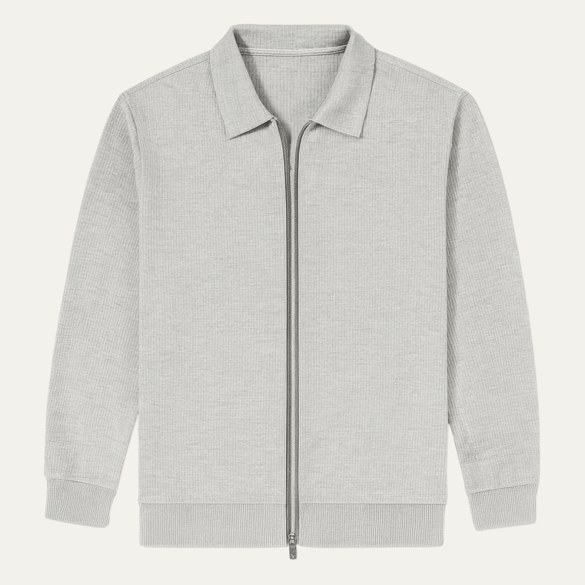 Men's Lightweight Zip Up Knit Jacket - VibreMode