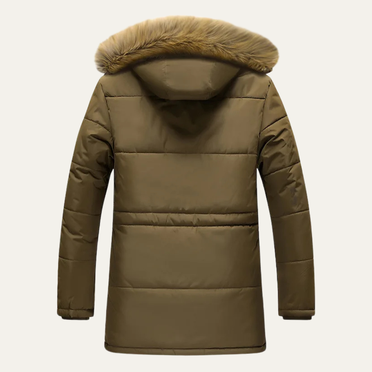 Men's Fur Hooded Parka Jacket