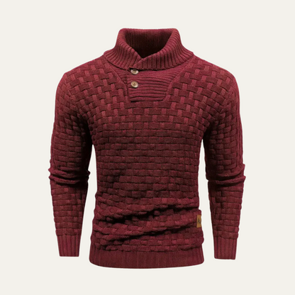Men's Chunky Knit Button Sweater