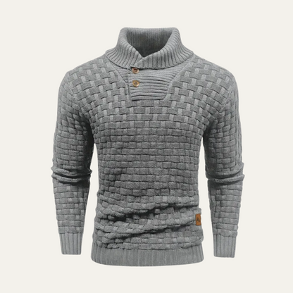 Men's Chunky Knit Button Sweater