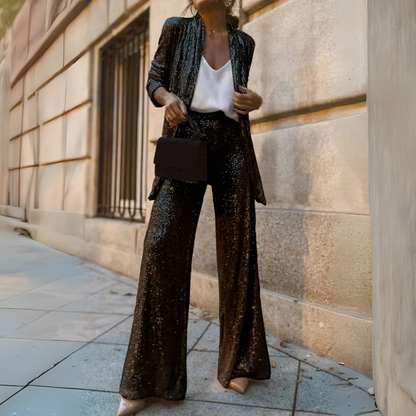 Women's Sparkling Cardigan Elegant Holiday Style - VibreMode