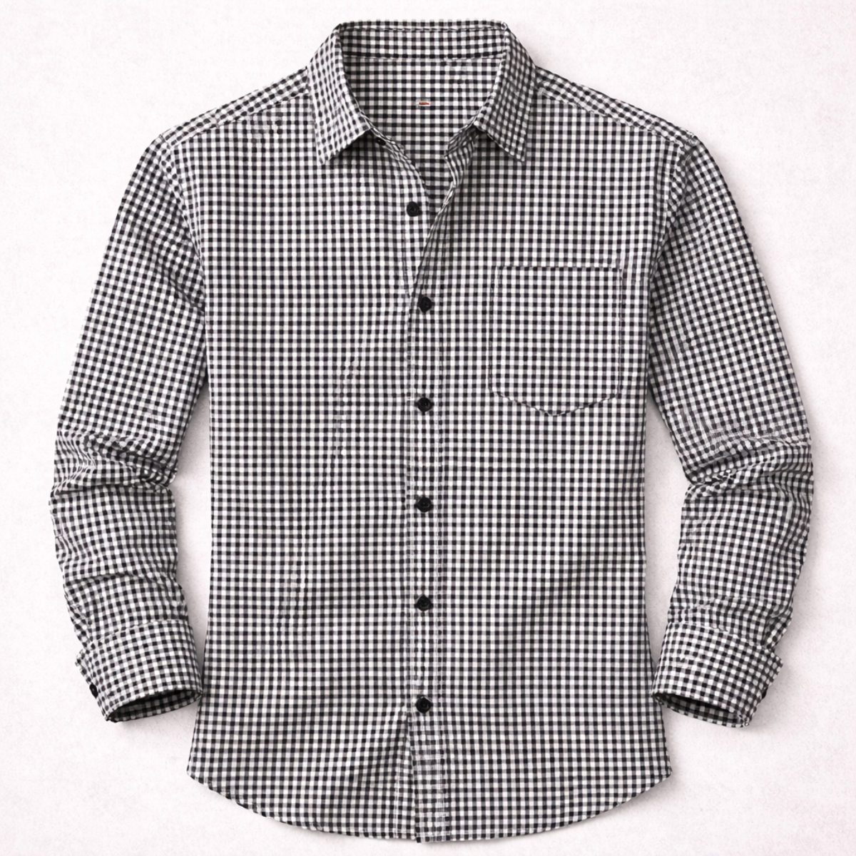 Men's Checkered Dress Shirt Cotton Button Down Casual - VibreMode