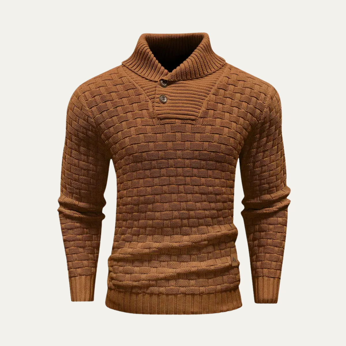 Men's Chunky Knit Button Sweater