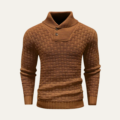 Men's Chunky Knit Button Sweater