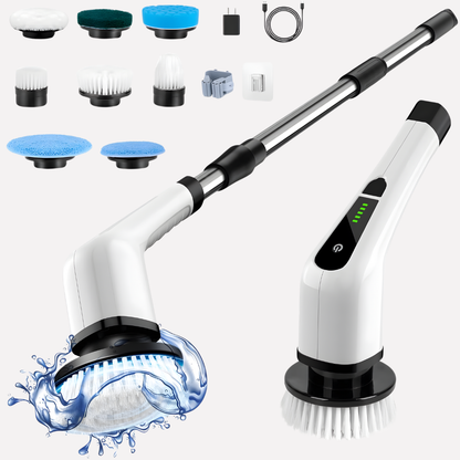 Cordless Cleaning Brush Adjustable Heads - VibreMode