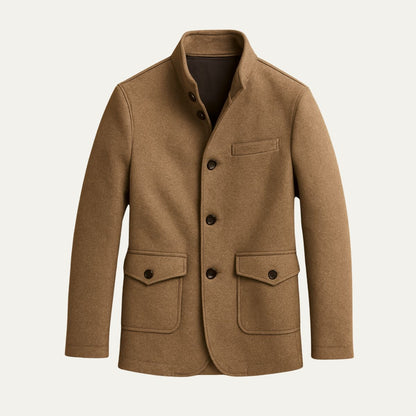 Men's Wool Tailored Overcoat - VibreMode