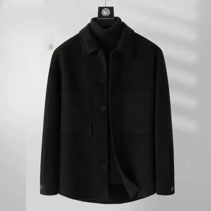 Men's Wool Lapel Jacket Thick Warm Classic