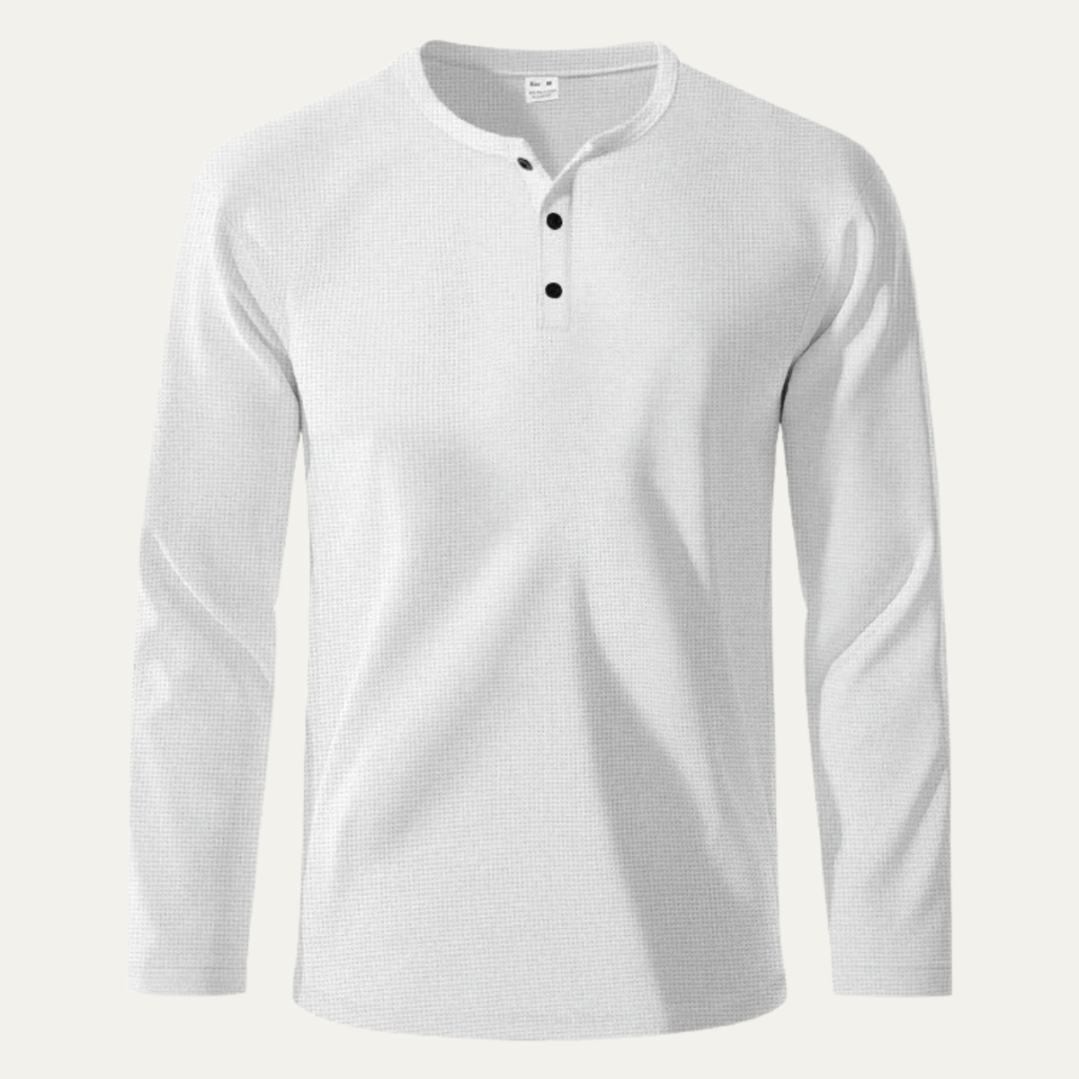Men's Thermal Waffle Henley Shirt - VibreMode
