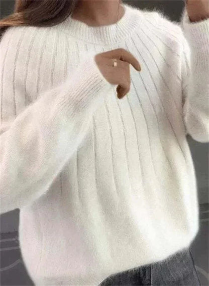 Women's Soft Cashmere Feel Knitted Sweater