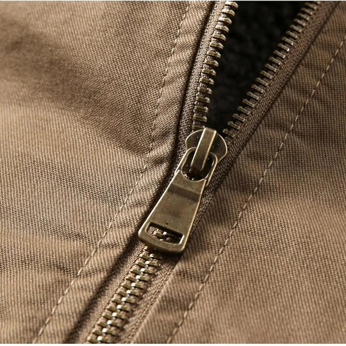 Men's Shearling Lined Winter Bomber Jacket