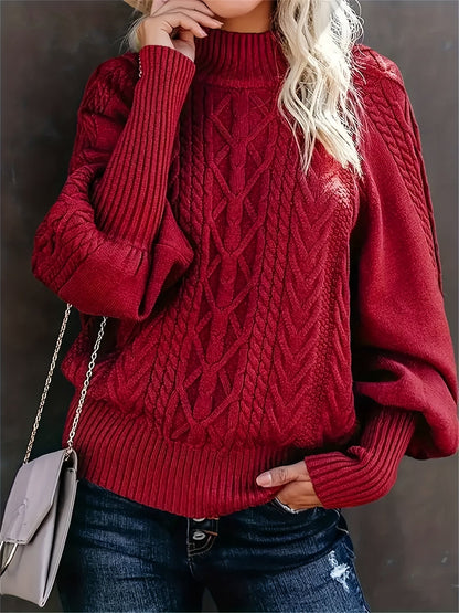 Relaxed Fit Crew Neck Sweater