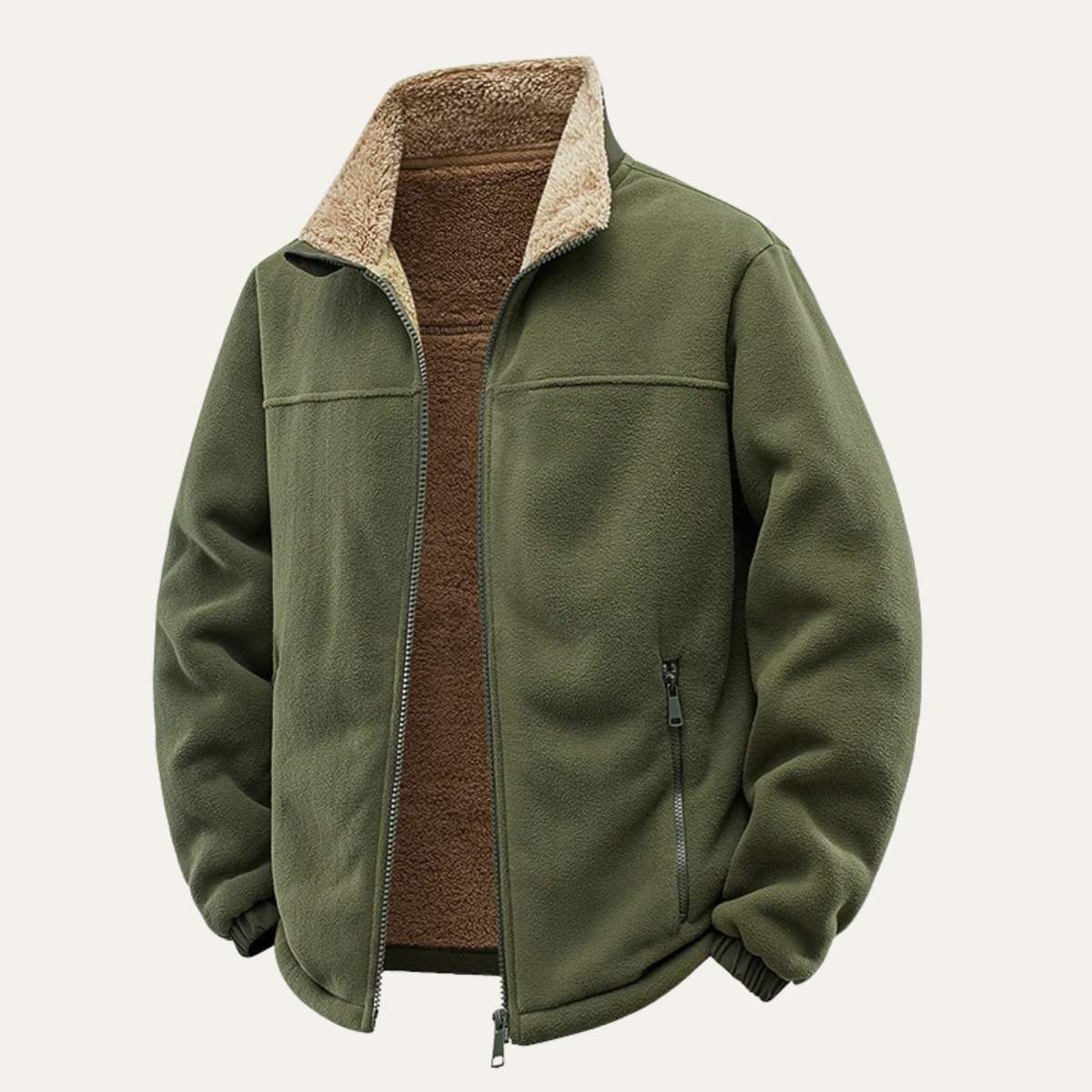 Men's Fleece Jacket Warm Casual