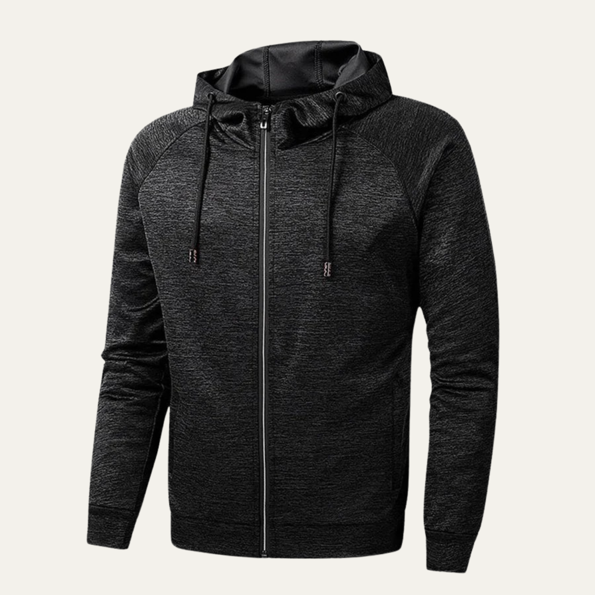 Men's Casual Hooded Zip Up Jacket