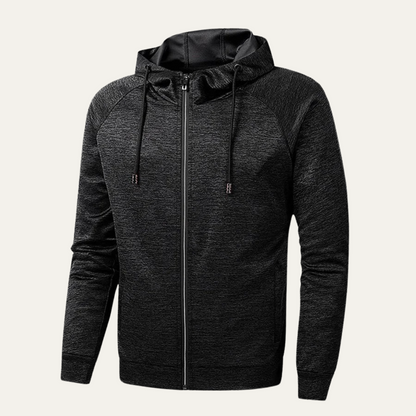 Men's Casual Hooded Zip Up Jacket