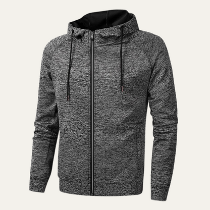 Men's Casual Hooded Zip Up Jacket