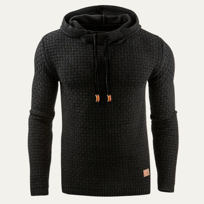 Men's Hooded Knit Sweater Warm - VibreMode