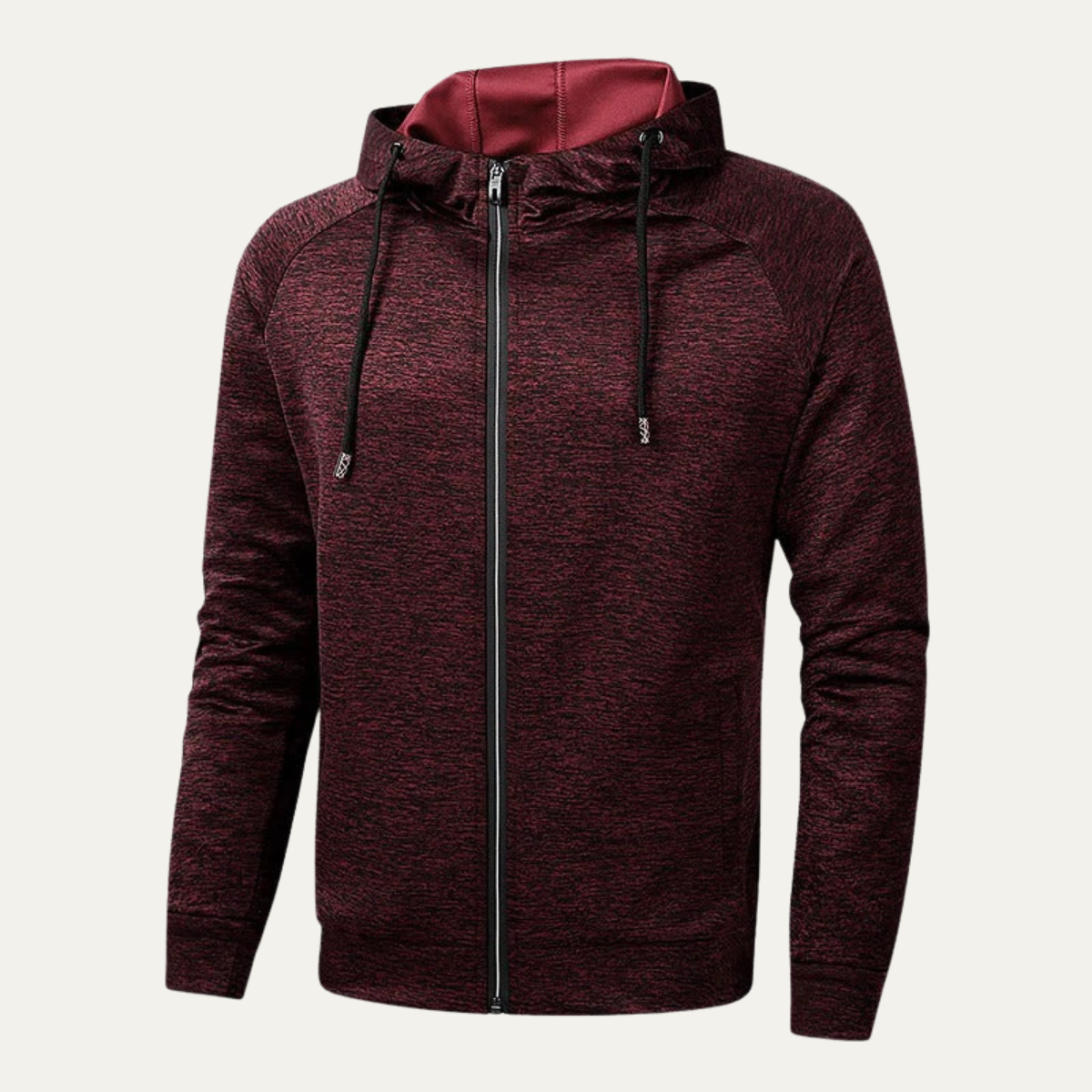 Men's Casual Hooded Zip Up Jacket
