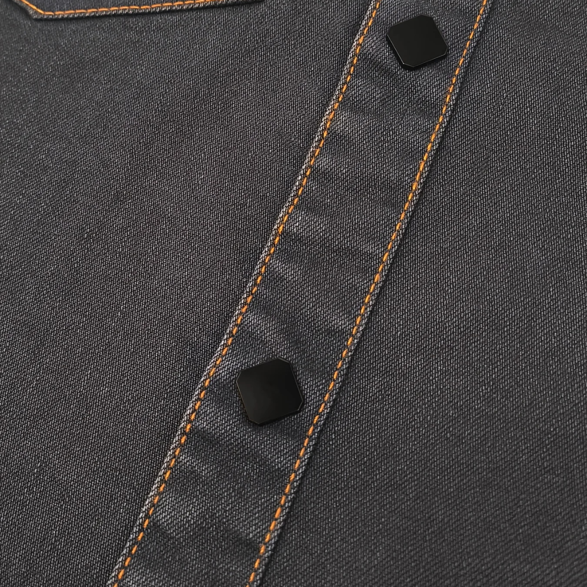Men's Vintage Denim Shirt Dark Grey