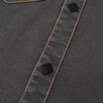 Men's Vintage Denim Shirt Dark Grey