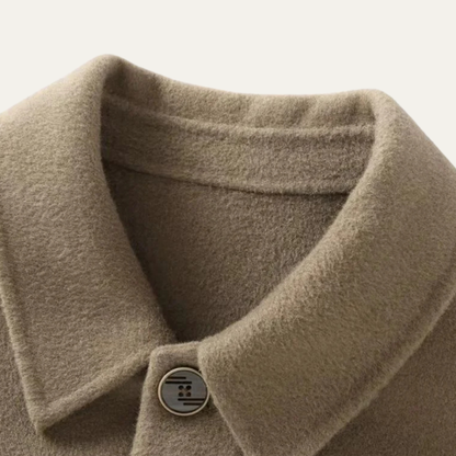Men's Wool Lapel Jacket Thick Warm Classic