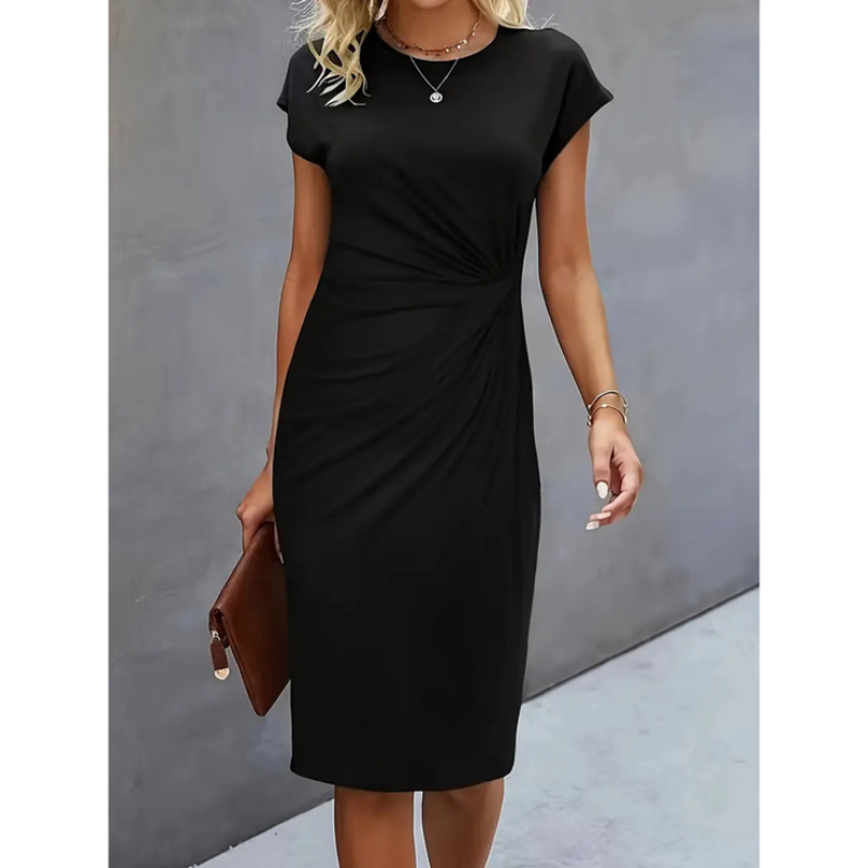 Women's Short Sleeve Midi Dress