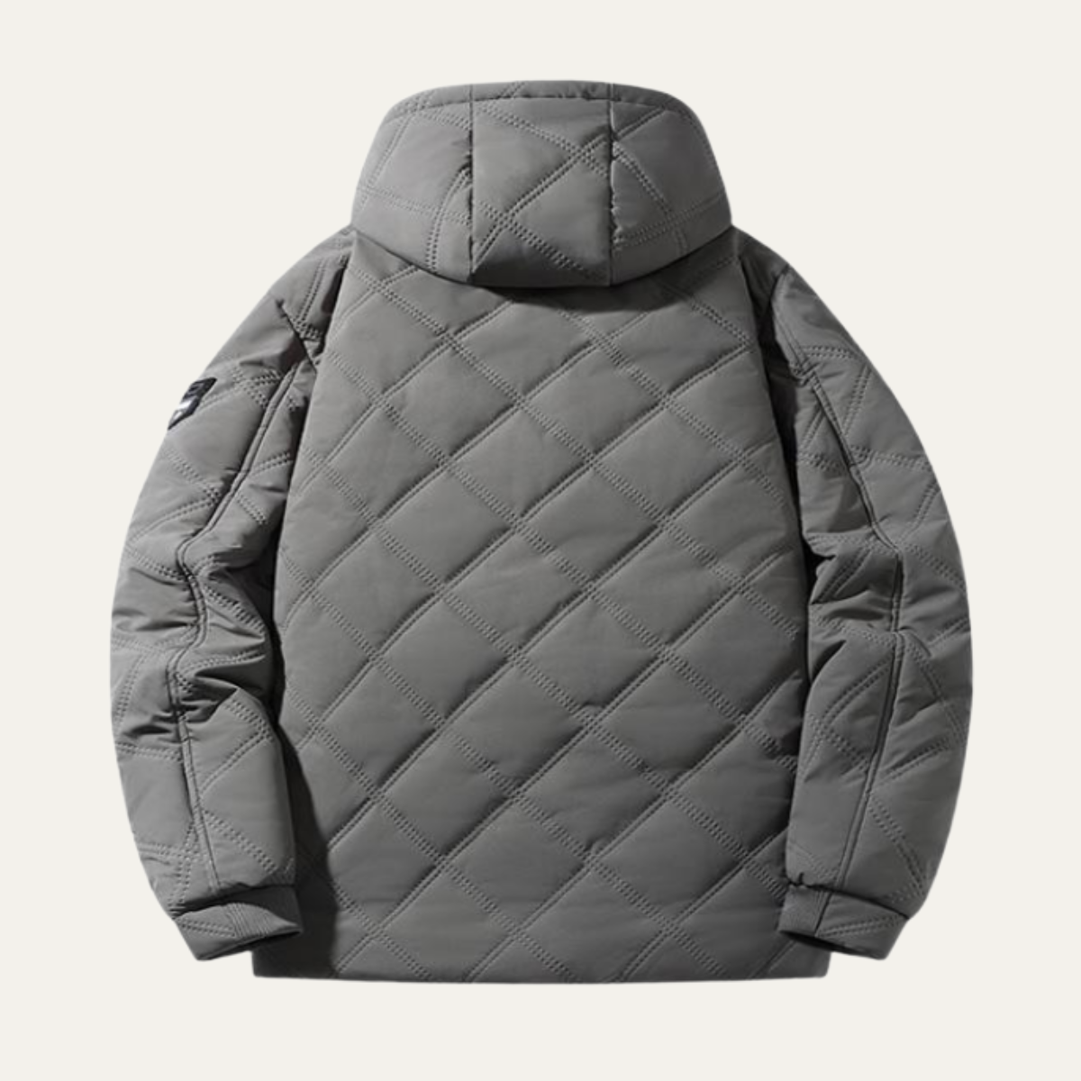 Men's Quilted Puffer Jacket Fleece Lining